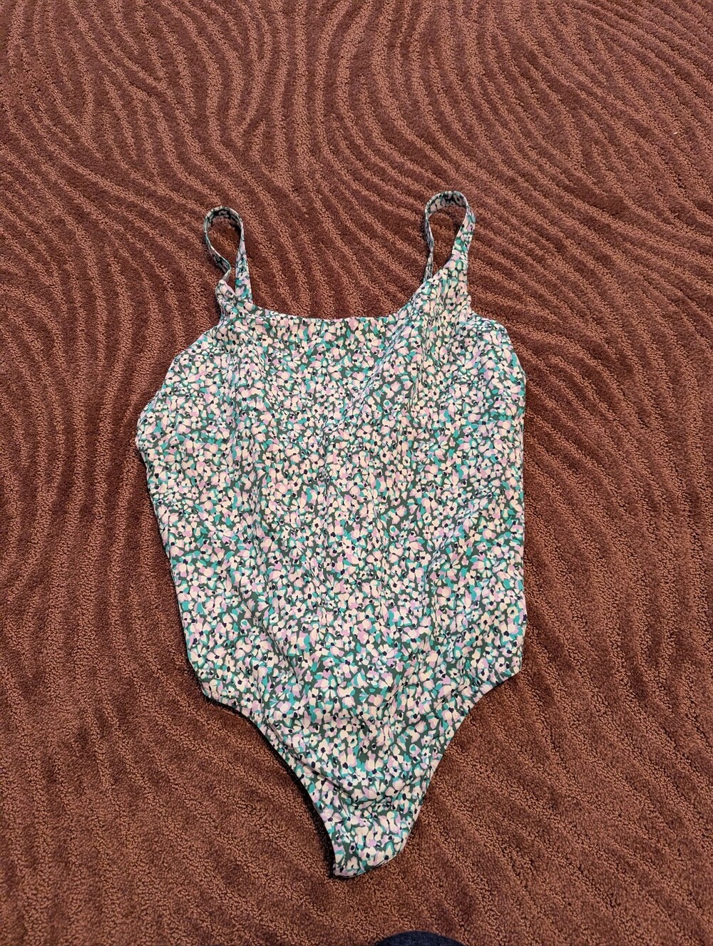 Athleta Hermosa One-Piece Swimsuit in Green and Pink - Picture 2 of 7